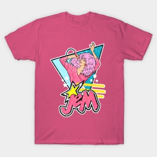 Jem 80s with logo weathered look T-Shirt